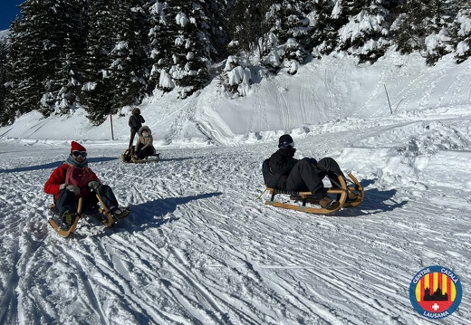 21.01.2023 Trineu a Les Diablerets